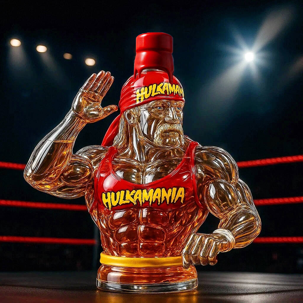 Legendary Champion Hulk Hogan Whiskey Bottle