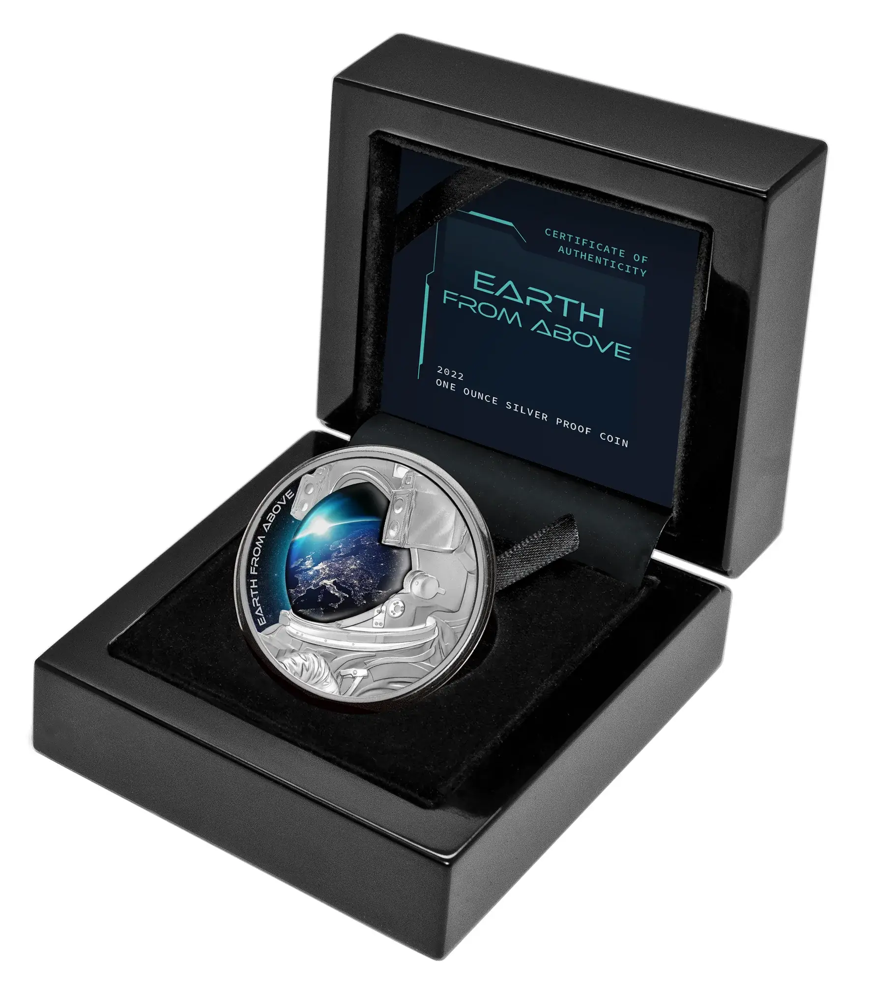 2022 EARTH FROM ABOVE 1 Oz Silver Coin 1$ Niue
