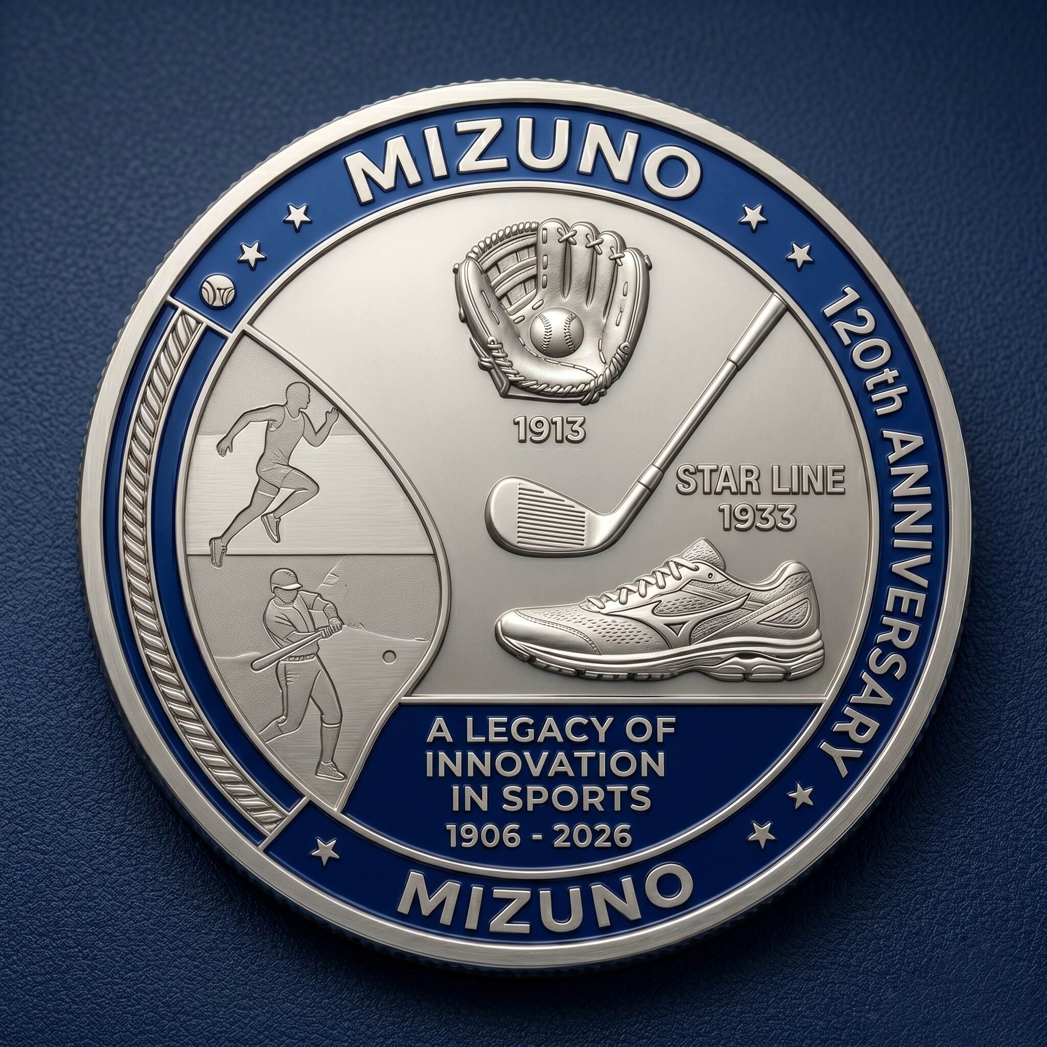🏅 Mizuno 120th Anniversary Limited Edition Commemorative Coin - A Legacy of Sports Excellence (1906-2026)