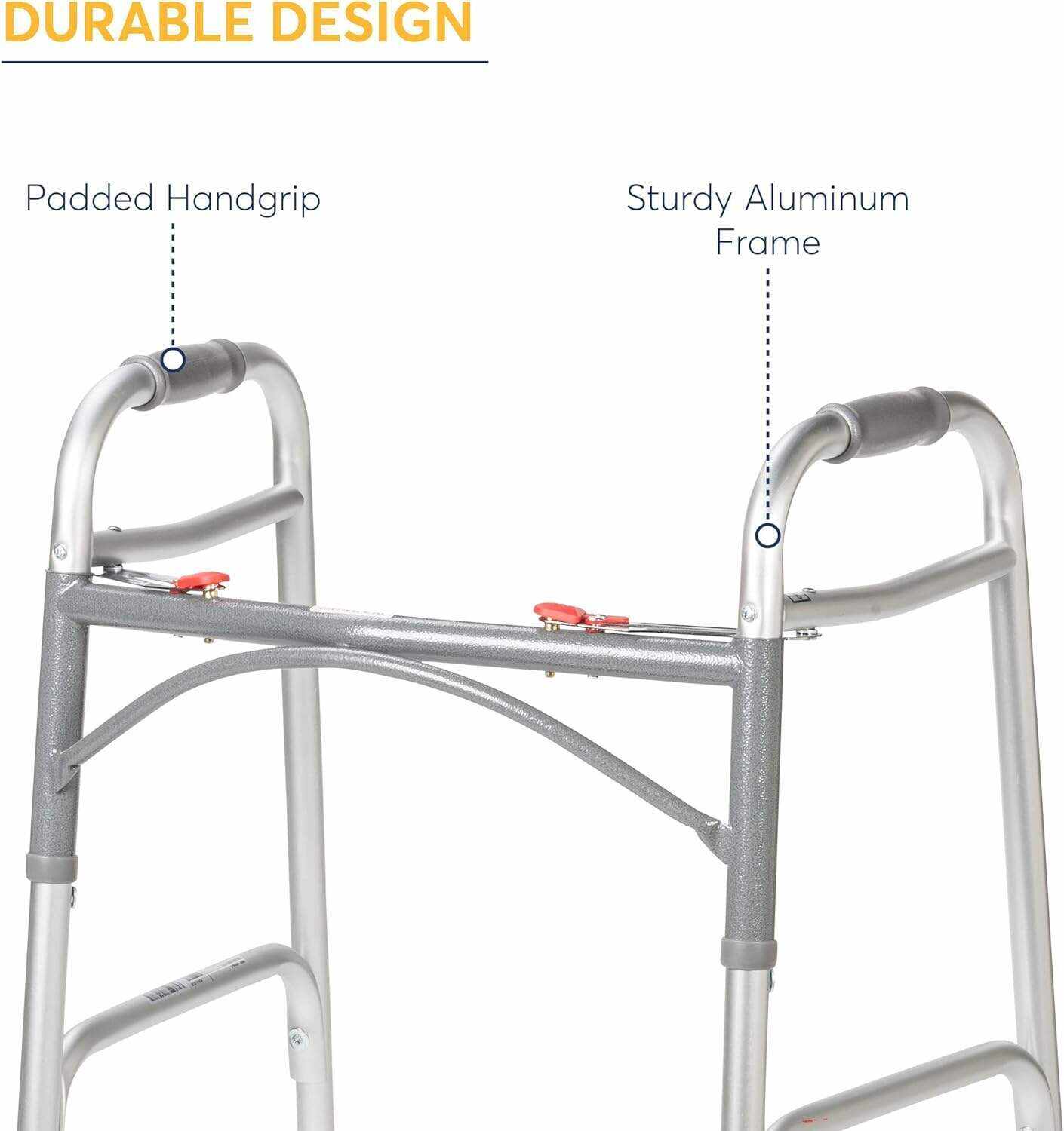 Drive Medical BLS18FBD-ELR Blue Streak Lightweight Wheelchair with Swing-Away Elevating Leg Rests and Flip-Back Arms
