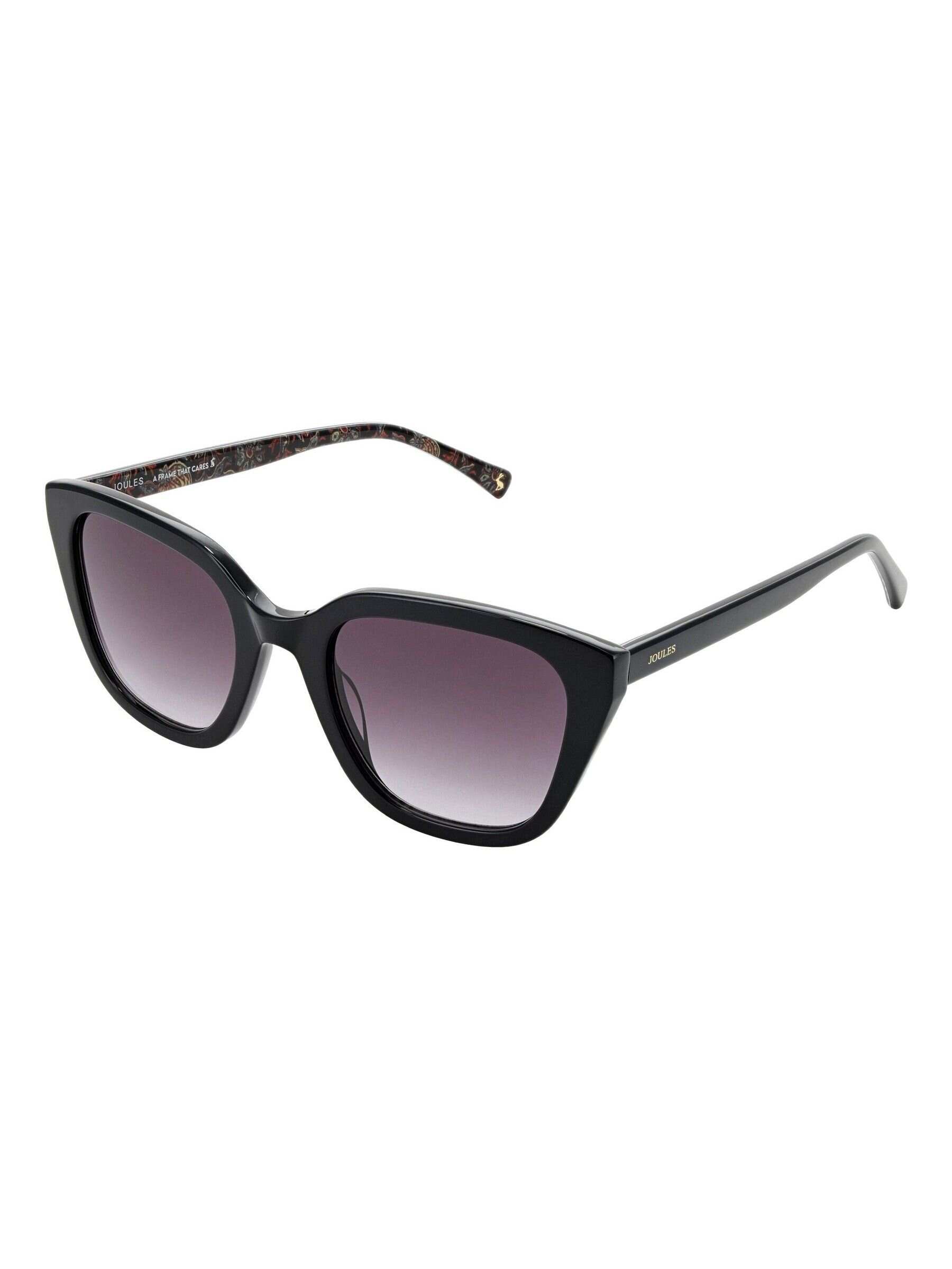 Black Square Cat-Eye Sunglasses