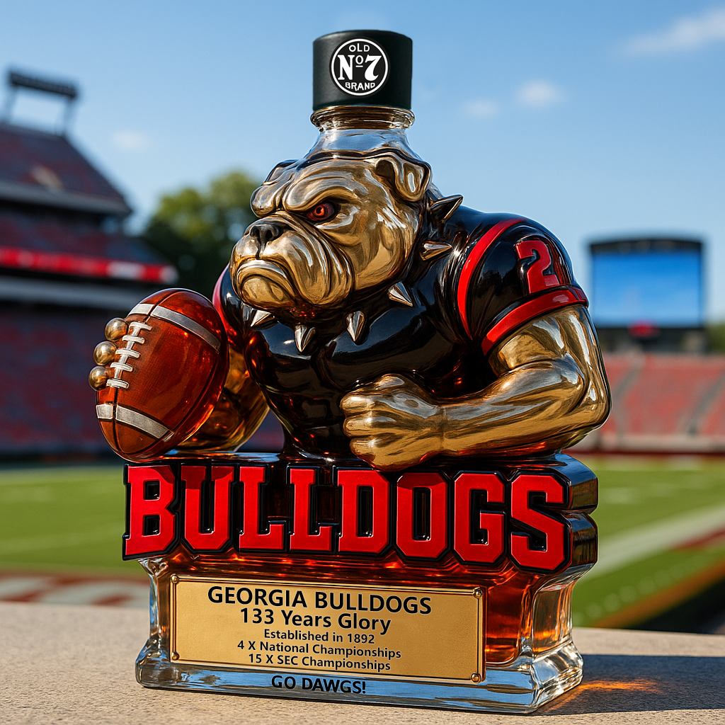 Georgia Bulldogs Glory Whiskey Bottle