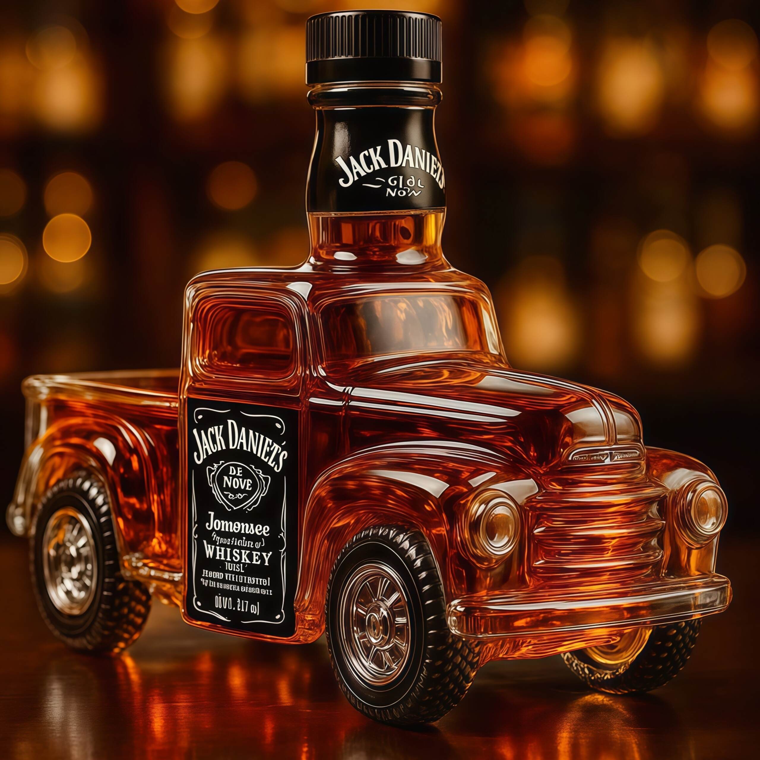 Pickup Truck Whiskey Bottle