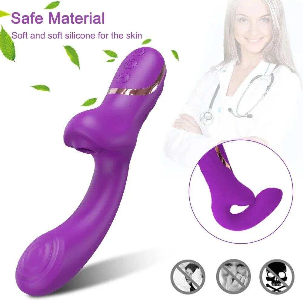 20-Mode Clitoral Suction Vibrator – Vacuum Stimulator & Dildo for Women