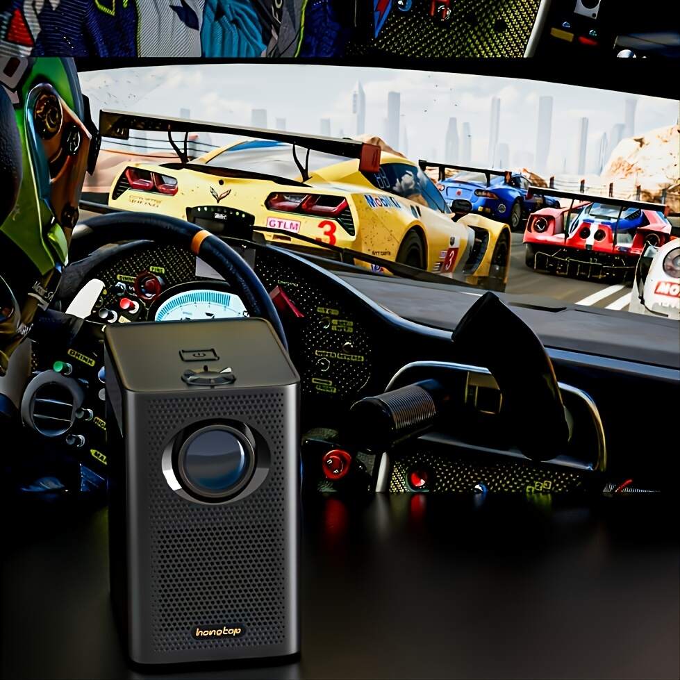 1pc Mini & Smart Portable Movie Projector With WiFi, Compatible With IOS/Android/HDMI/USB