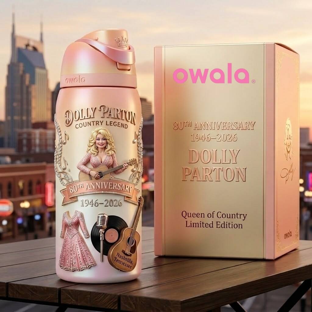 Dolly Parton 80th Birthday Commemorative Collector's Edition Owala FreeSip