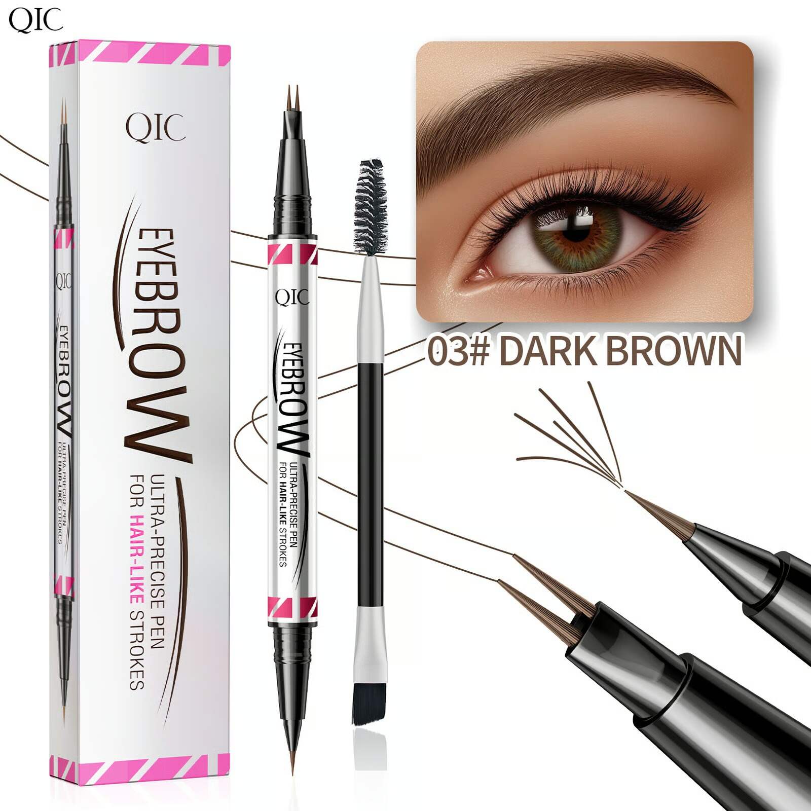 🌟Hot Sale🌟2025 NEW 4D Curved Eyebrow Pen