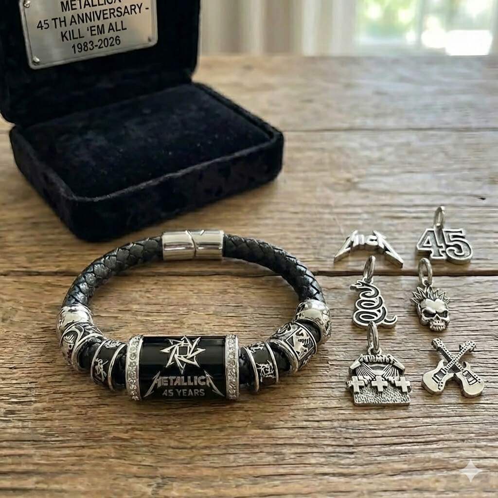 🖤 Metallica 45th Anniversary Commemorative Bracelet