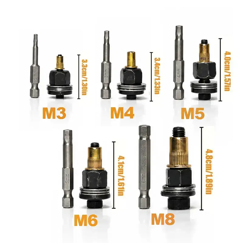 Head Rivet Nut Tool M3-M8 Carbon Steel Kit