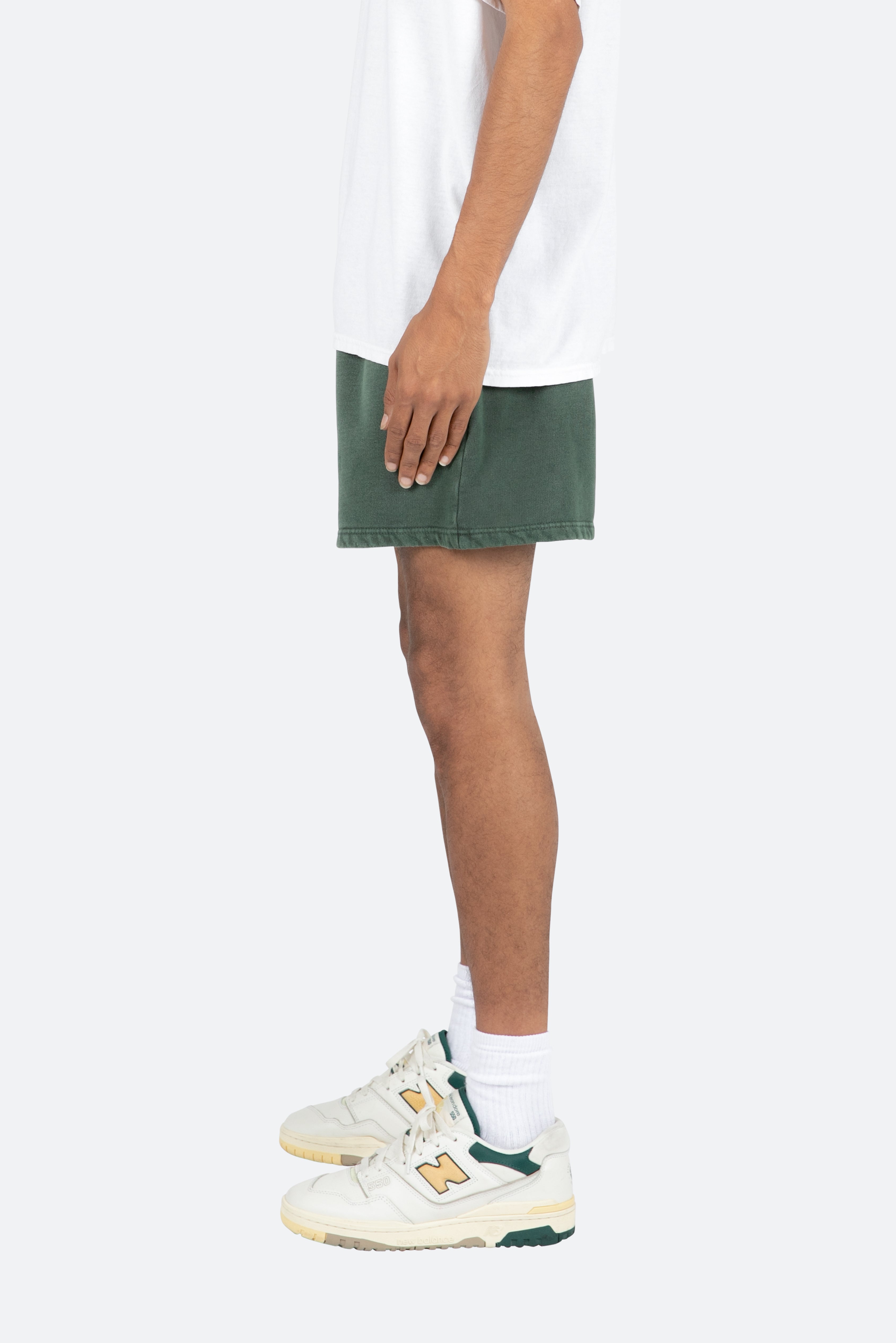 Vintage Washed Sweatshorts - Green