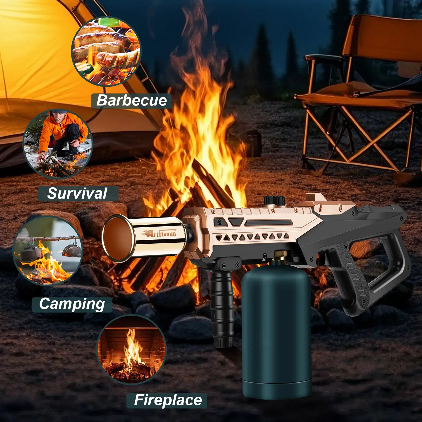 Propane Torch - Adjustable Culinary Cooking Tool