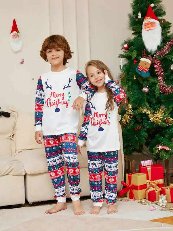 Christmas Matching Family Pajamas Sets Holiday Pjs