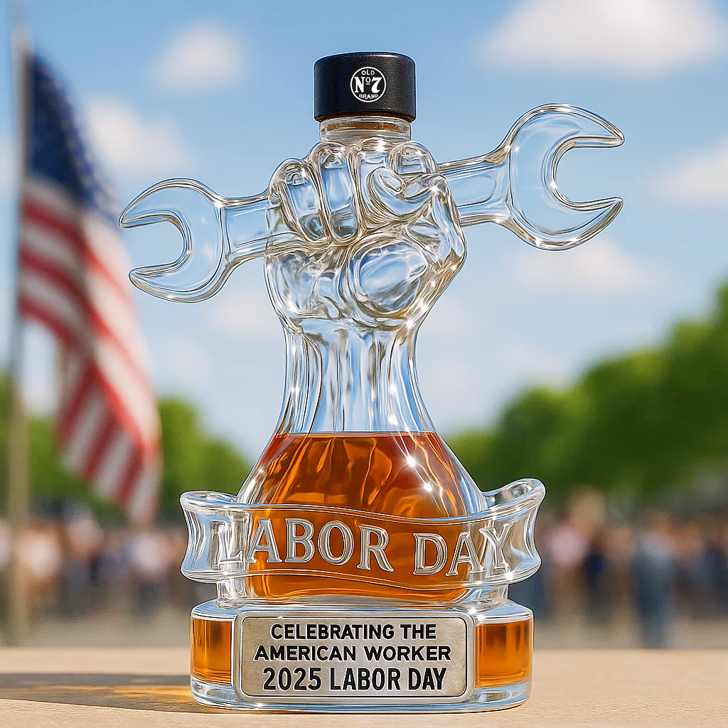 Labor Day Whiskey Bottle