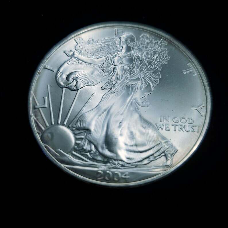 2004    American Silver Eagle   -  1 Oz .999 Silver -  # 601