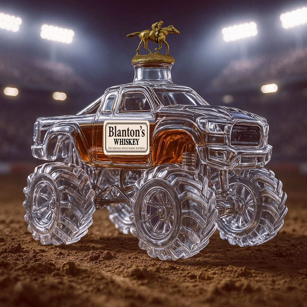 Monster Truck Whiskey Bottle