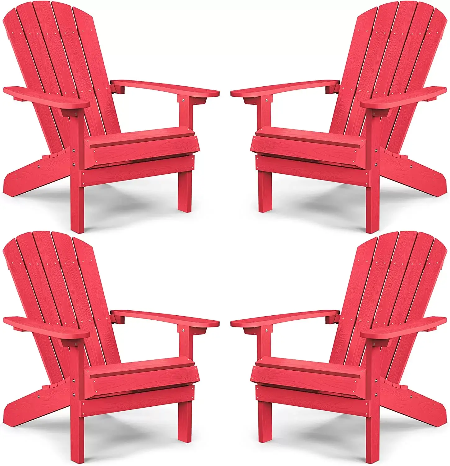 Adirondack Chair ,Patio Chairs 5 Steps Easy Installation,Widely Used in Outdoor, Fire Pit, Deck, Outside, Garden, Campfire Chairs
