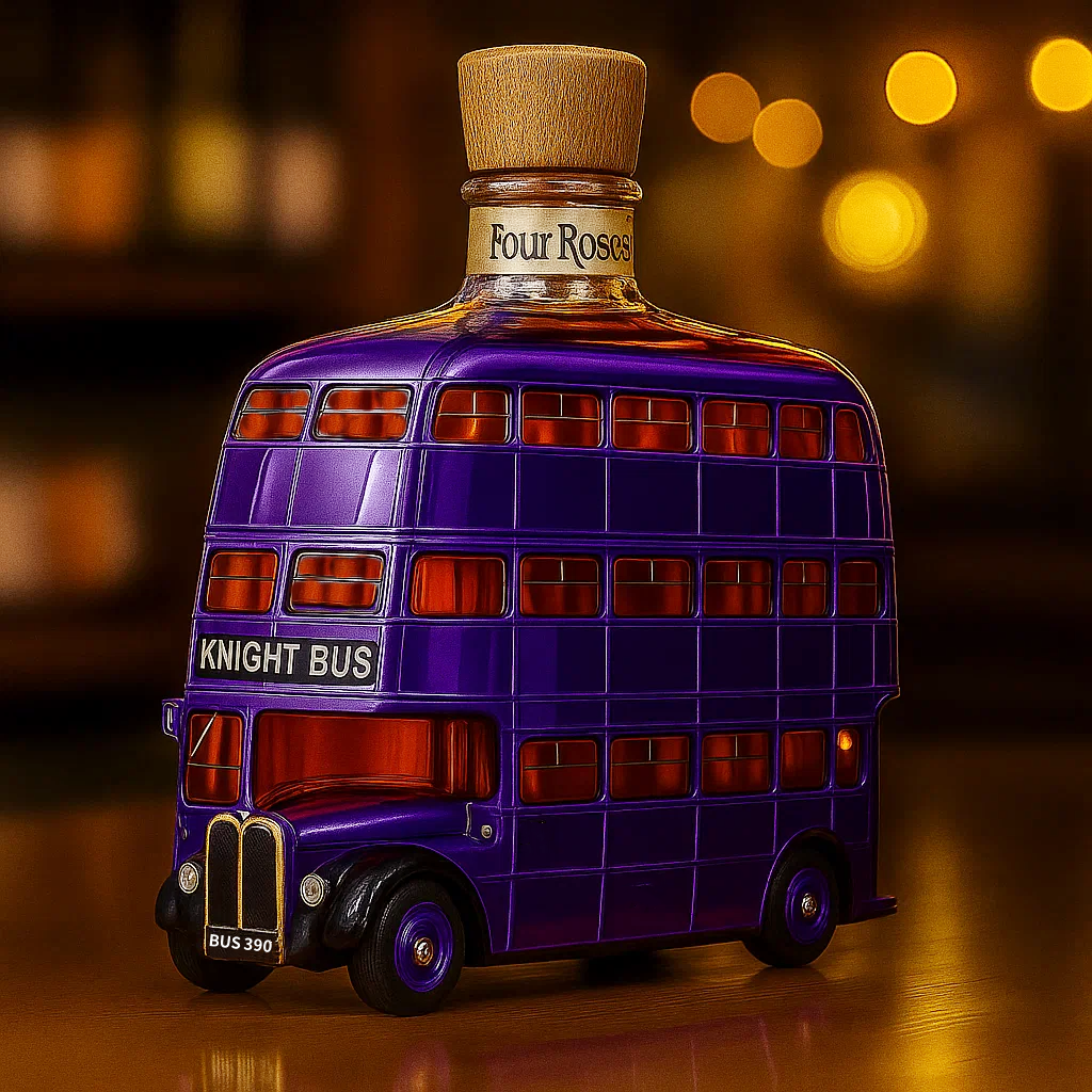 Knight Bus Whiskey Bottle