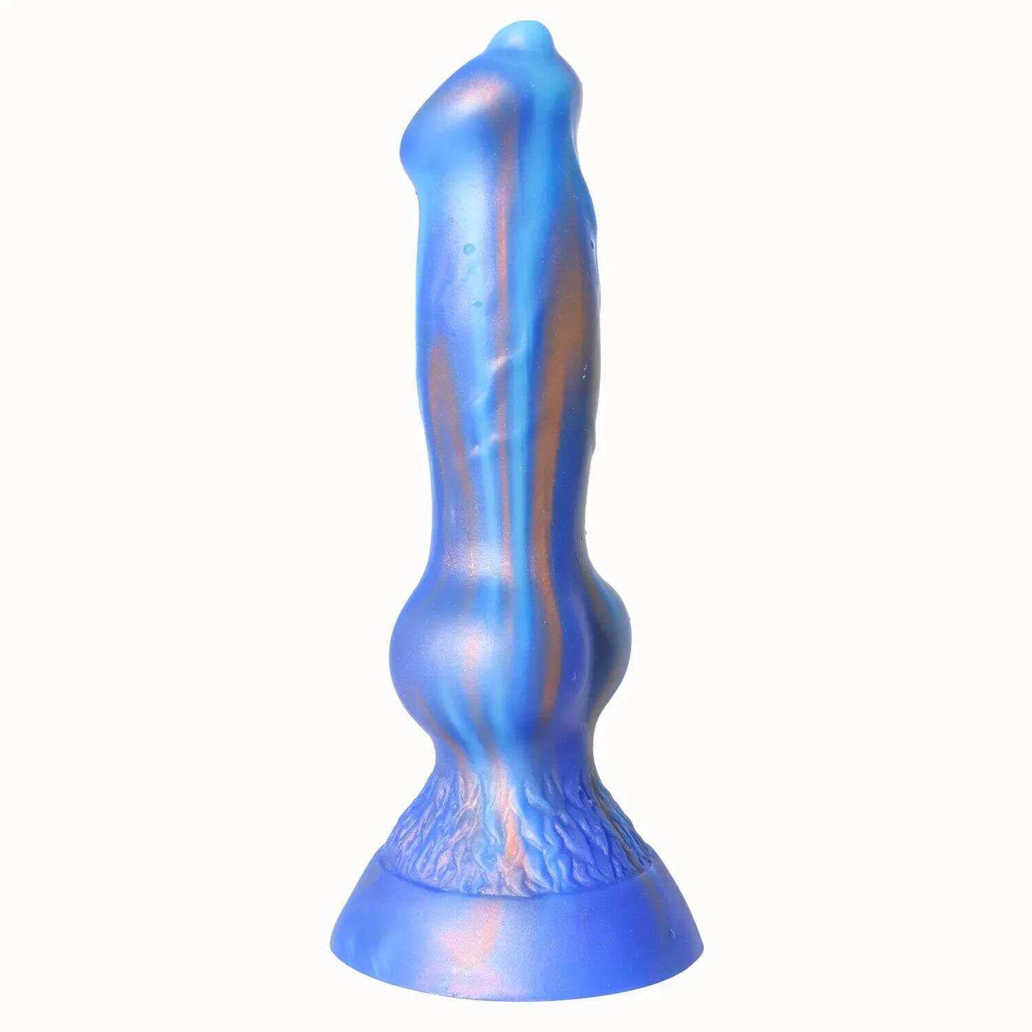 Soft Liquid Silicone Wolf Dog Dildo – Realistic Suction Cup Toy for Vaginal & Anal Play