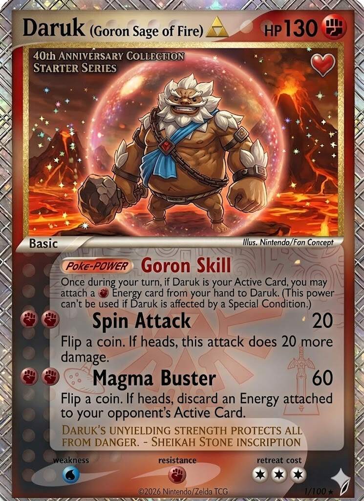 The Legend of Zelda 40th Anniversary Legacy TCG Cards