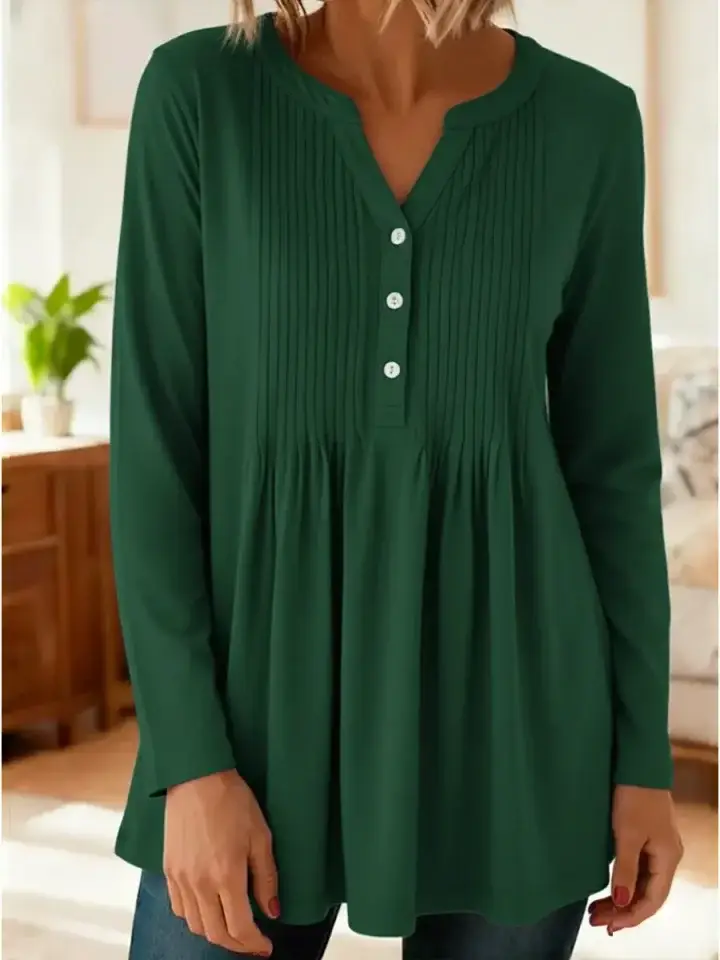 🔥Summer Arrivals🌟Women's Cozy Stretchy Knitted Pleated Cotton Top