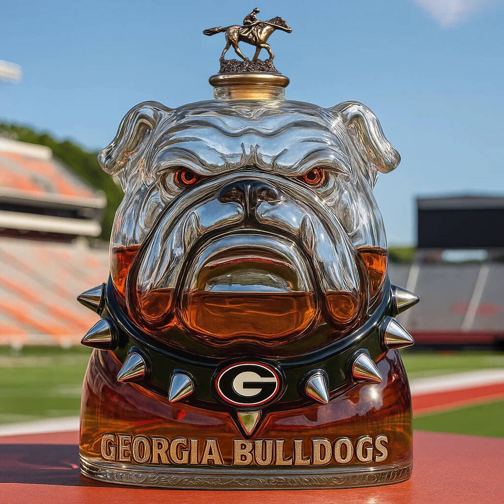 University of Georgia Bulldogs whisky bottle