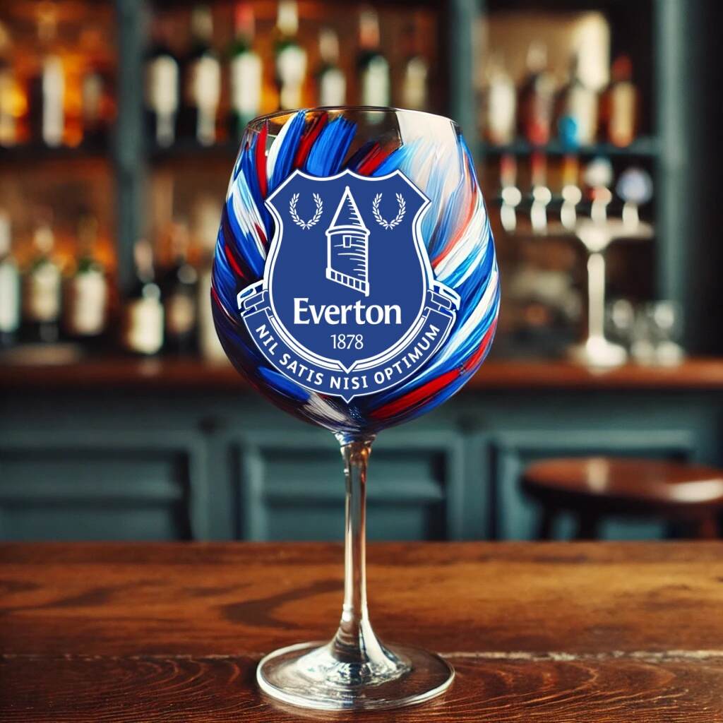 Premier League Football Wine Glass
