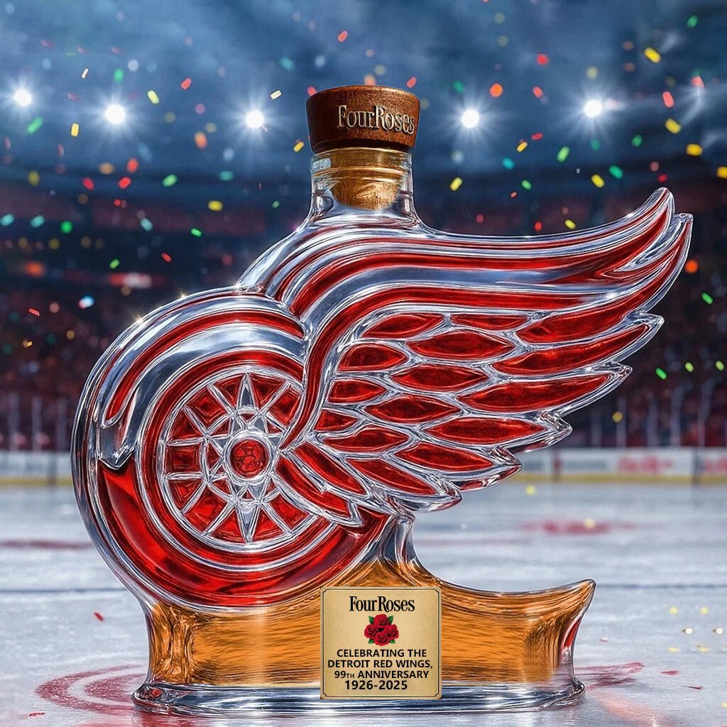 Detroit Red Wings 99th Anniversary Whisky Collector's Edition Bottle