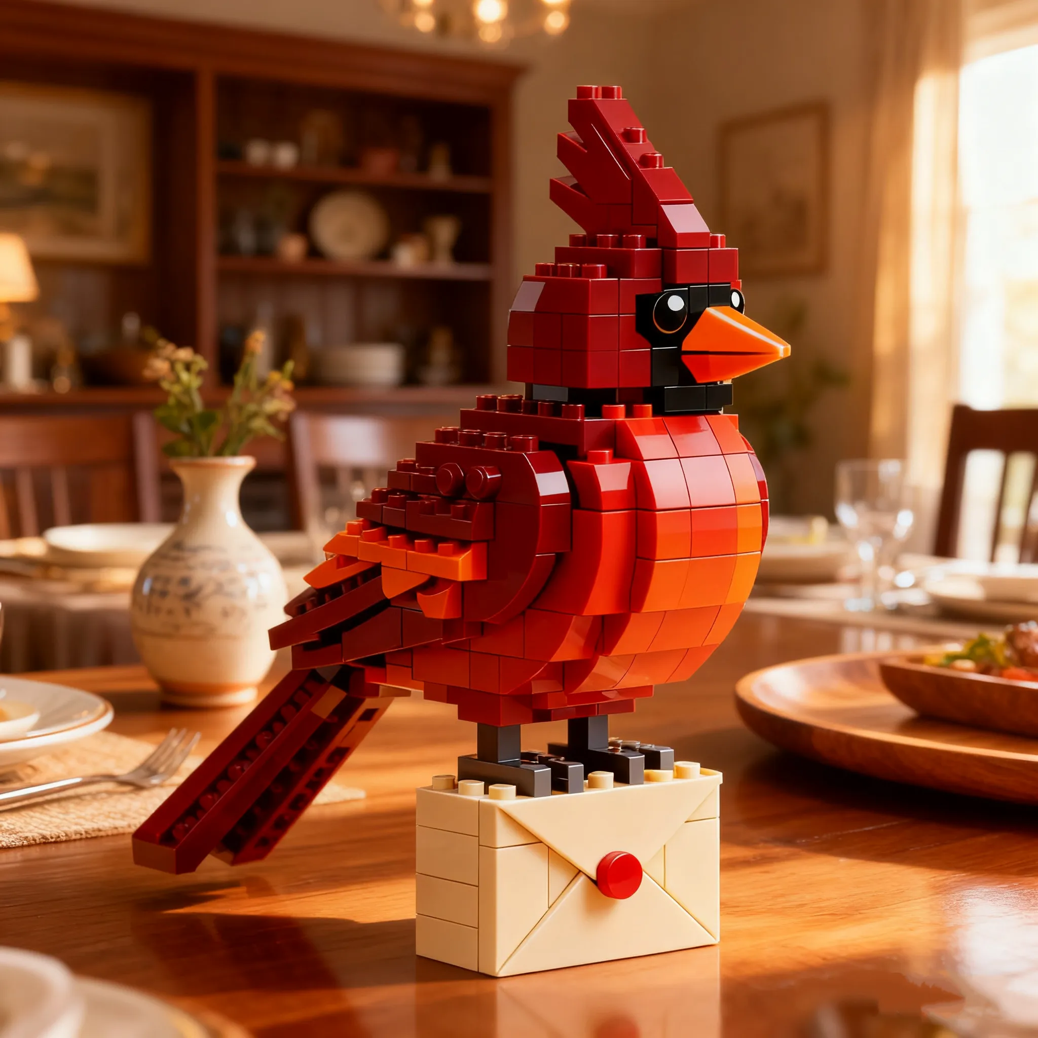 Emotional Support Cardinal Brick Set