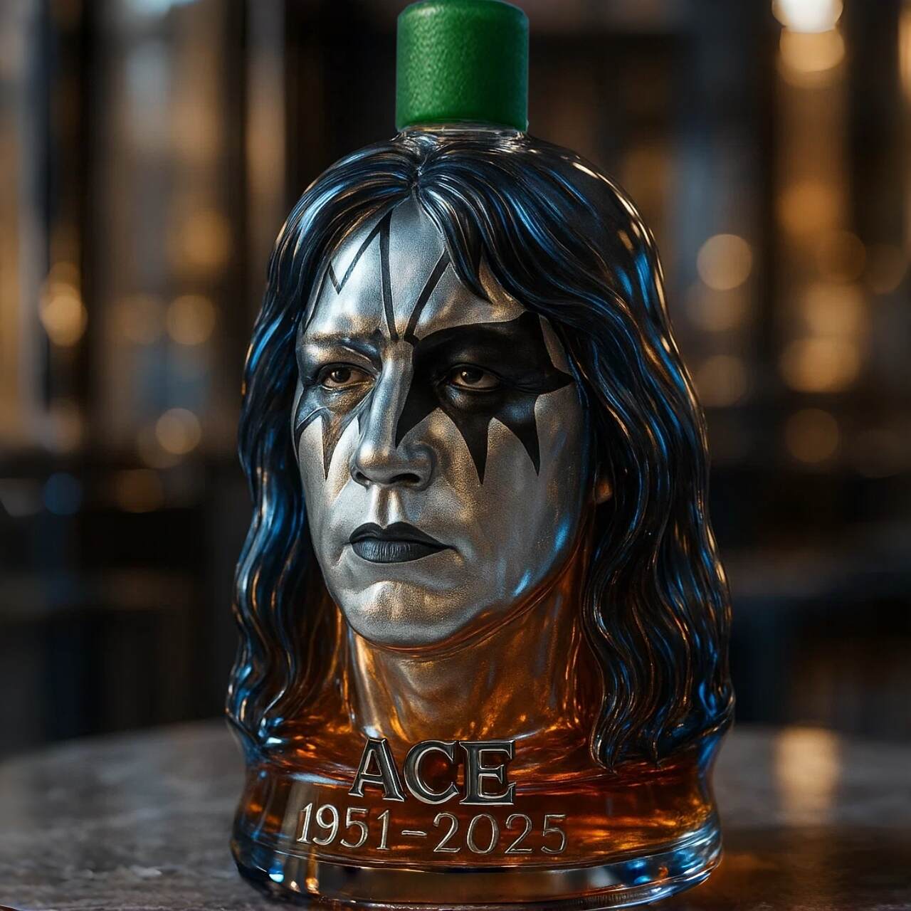 Ace Frehley Commemorative Whisky Bottle