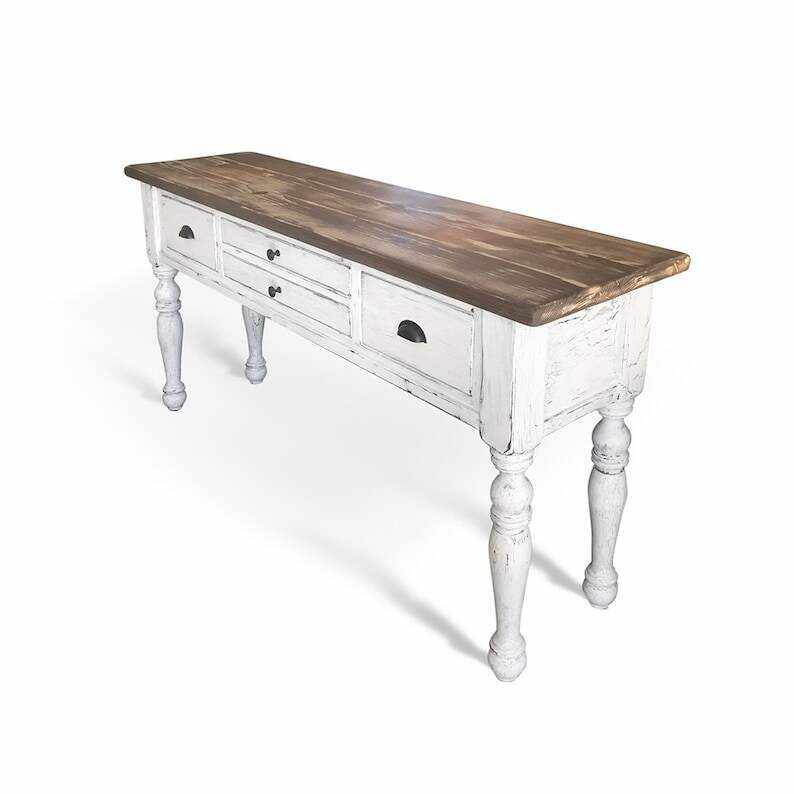 Console Table, Sofa Table, Farmhouse, Rustic, Coffee Table, Reclaimed Wood, Handmade