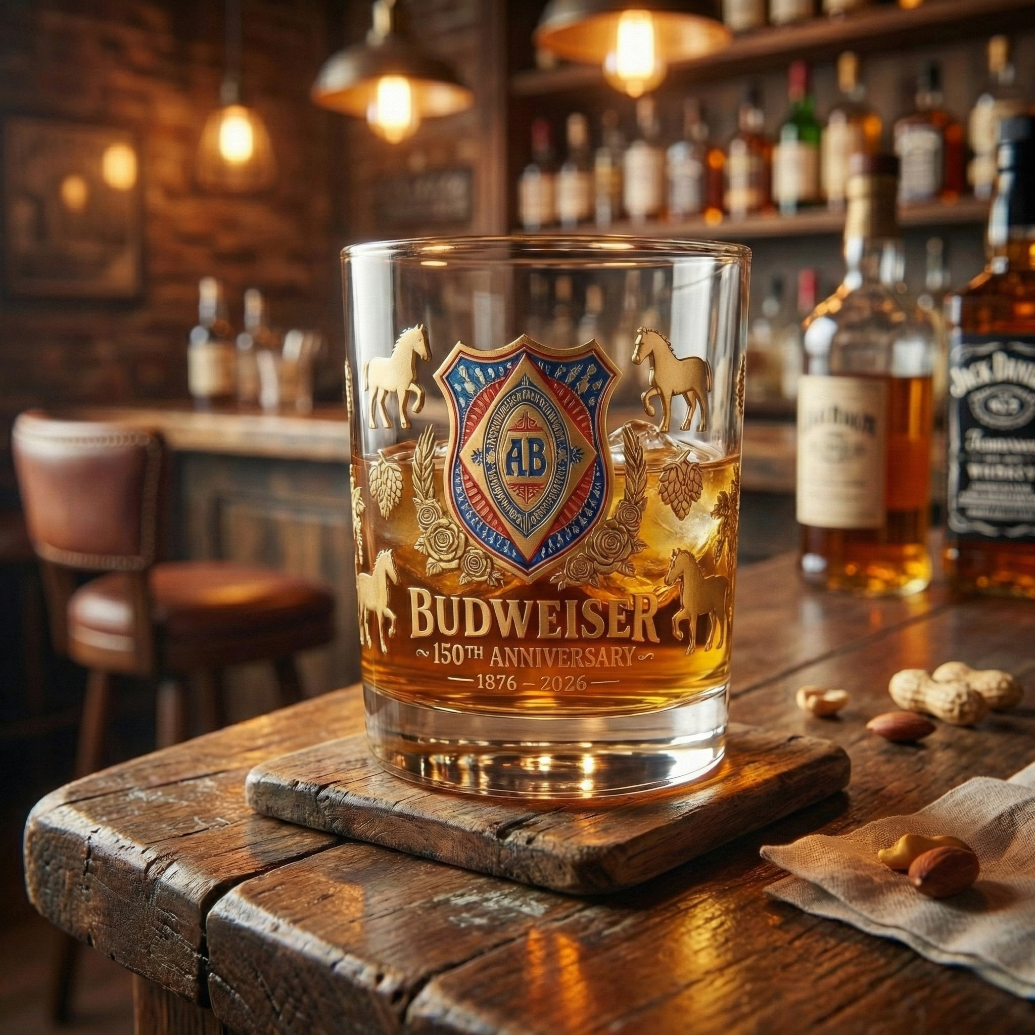 Budweiser 150th Anniversary Whiskey Glass