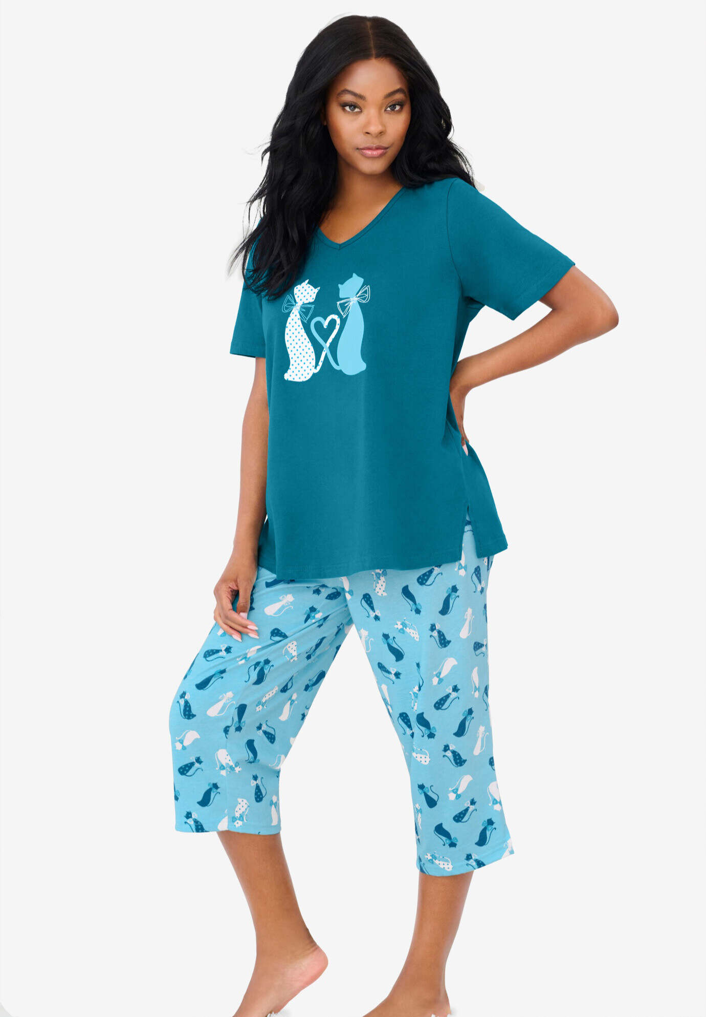 2-Piece Capri PJ Set