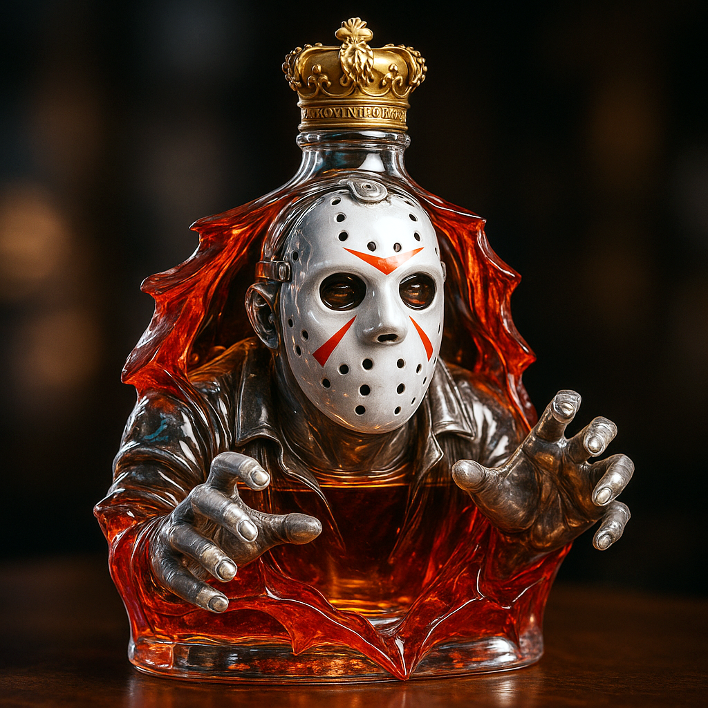 Jason Voorhees Whiskey Bottle