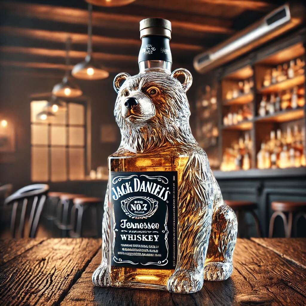 Polar Bear Whiskey Bottle