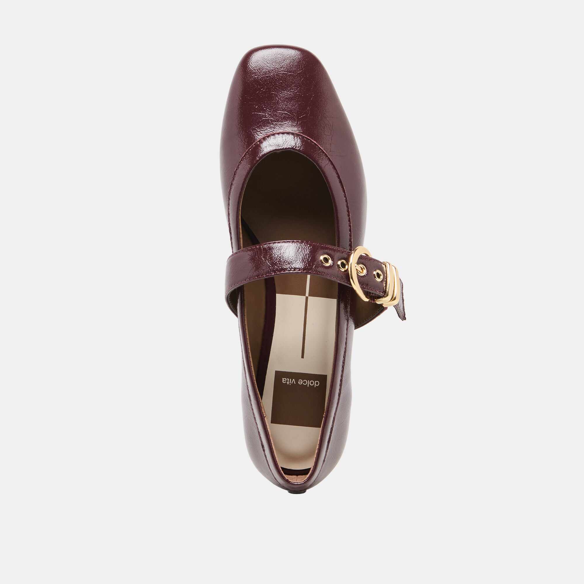 MIKEL BALLET FLATS PLUM LEATHER