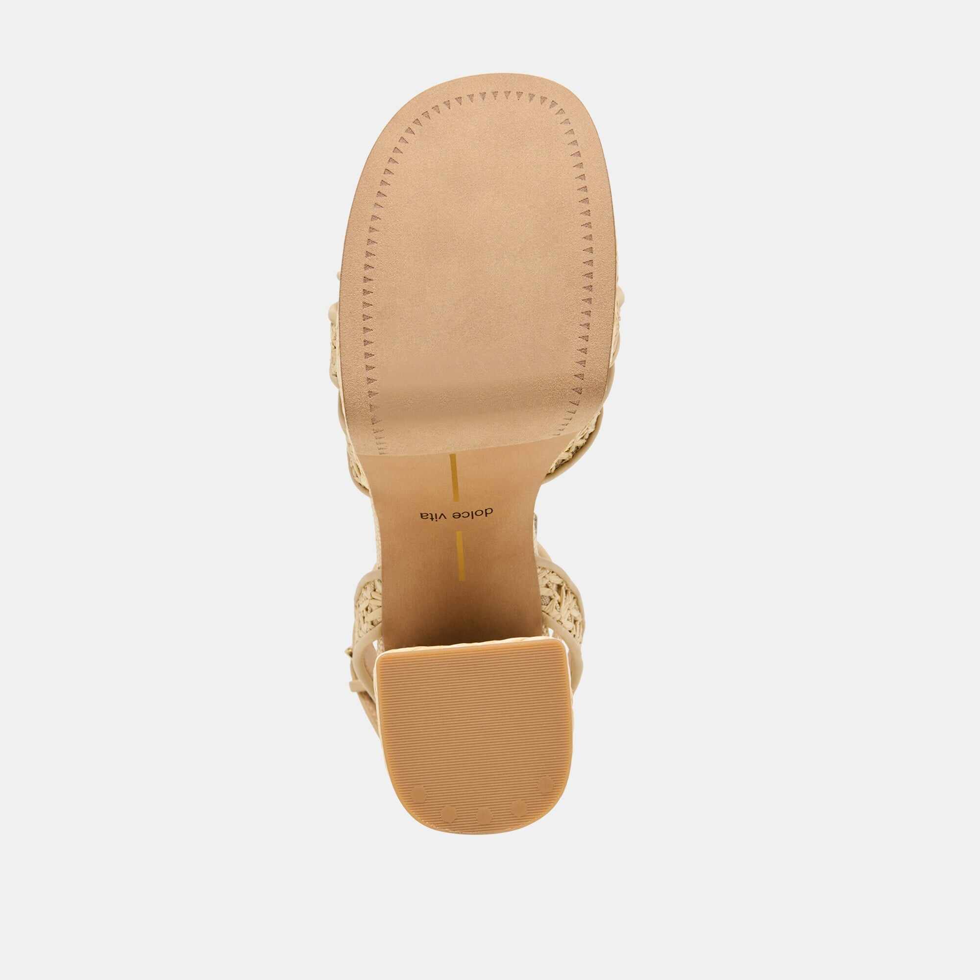 DANILA HEELS LT NATURAL CROSS HATCH RAFFIA