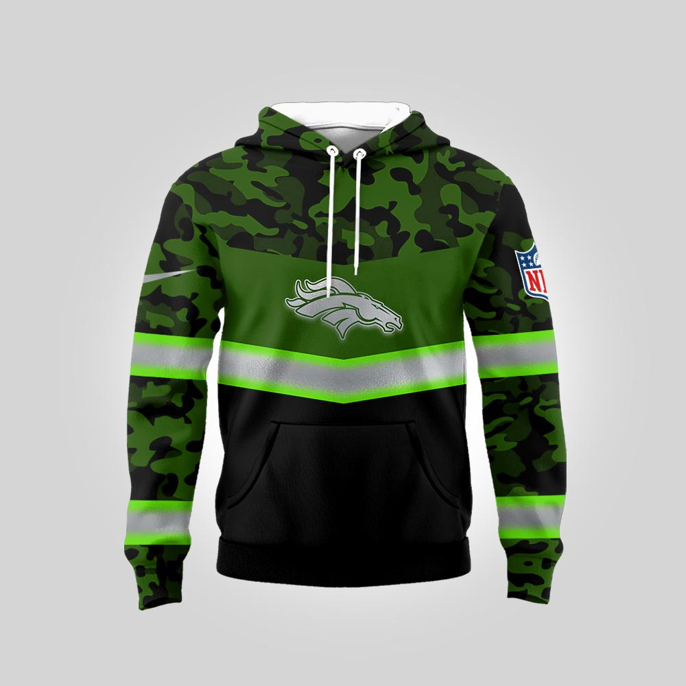 Denver Broncos | Premium NFL Camo High-visibility Hoodie MM