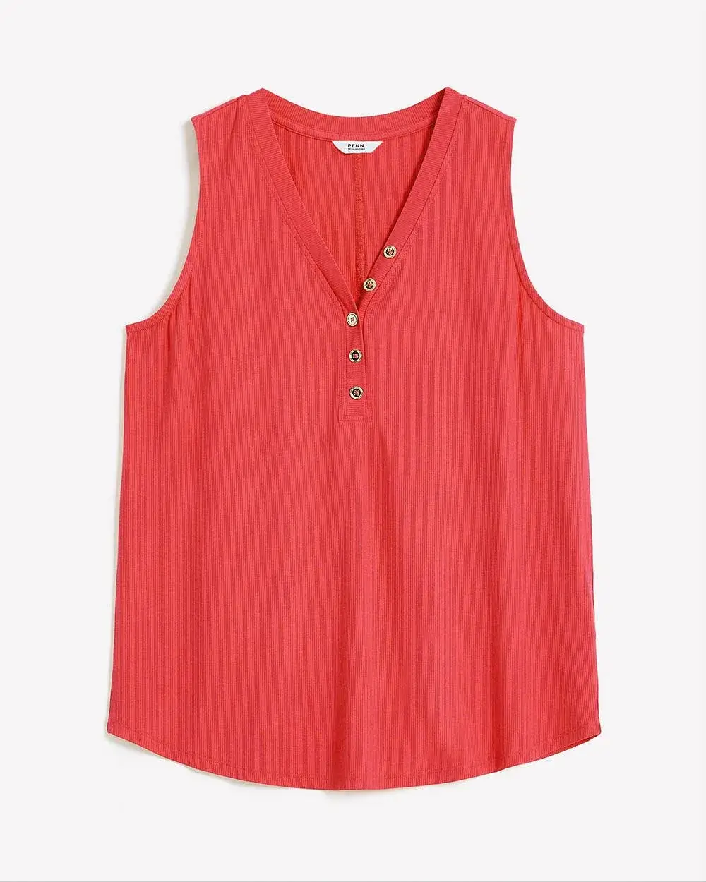 Henley Ribbed Cami - PENN. Essentials