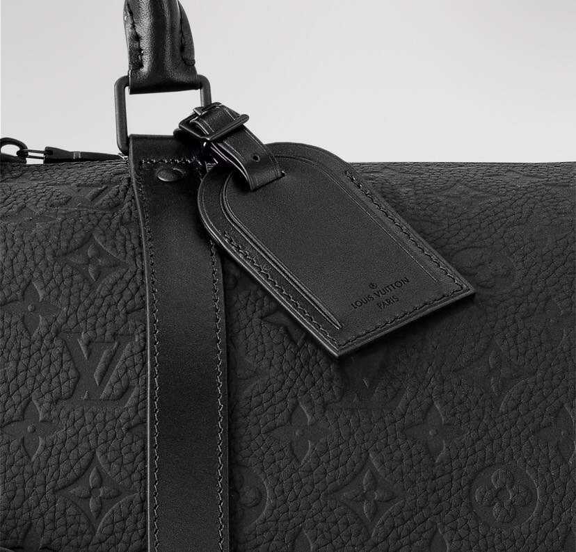 Keell Carry-On Travel Bag – Signature Emblem-Print Leather Duffel with Carry-On Size & Premium Craftsmanship