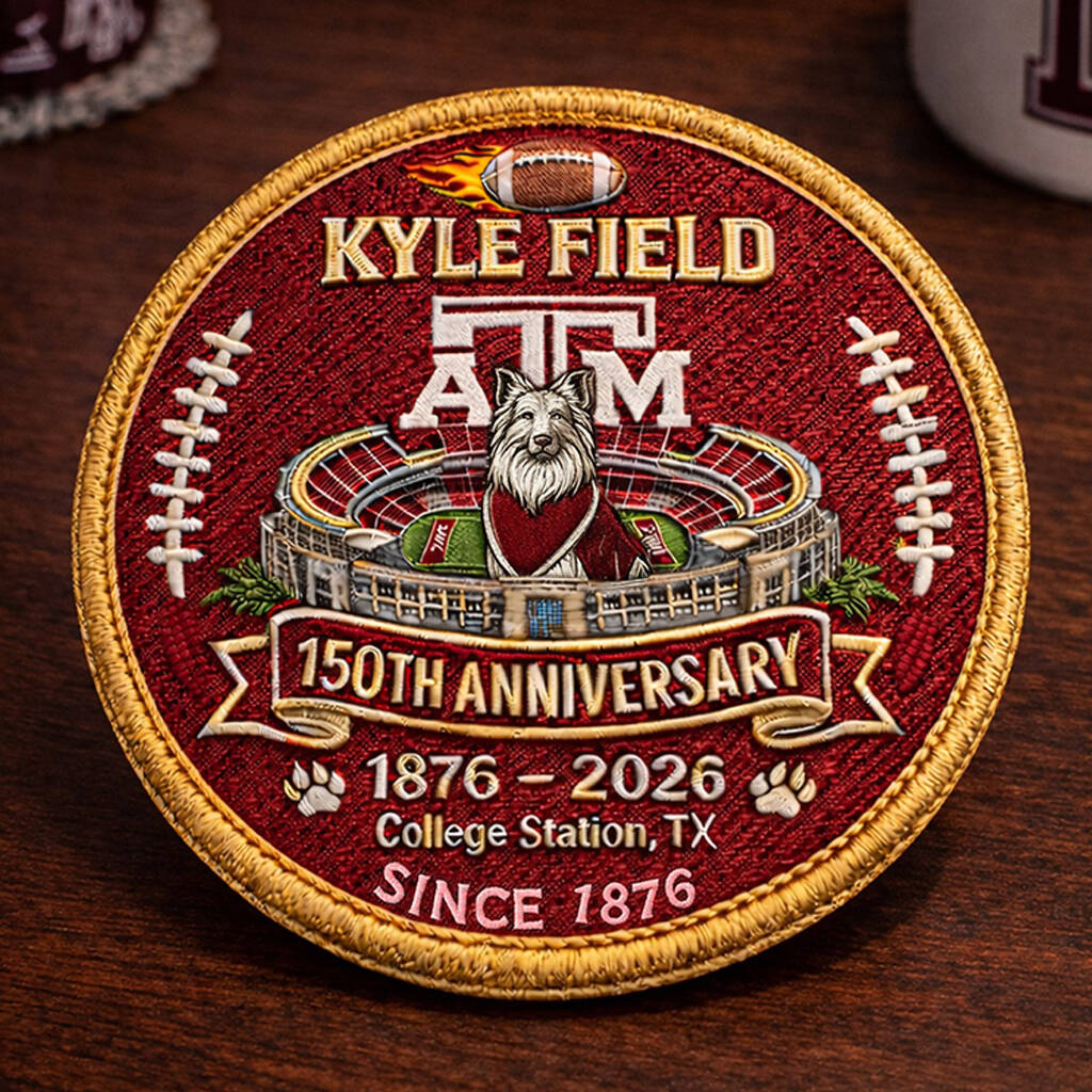 Texas A&M 150th Anniversary DIY Embroidered Emblem