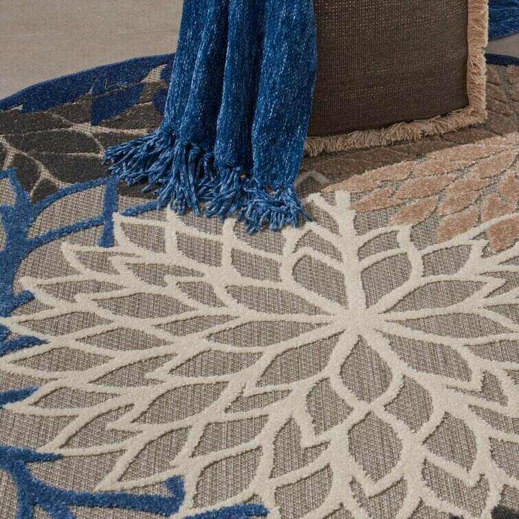 Miraloma Green/Red/Orange Indoor/Outdoor Rug