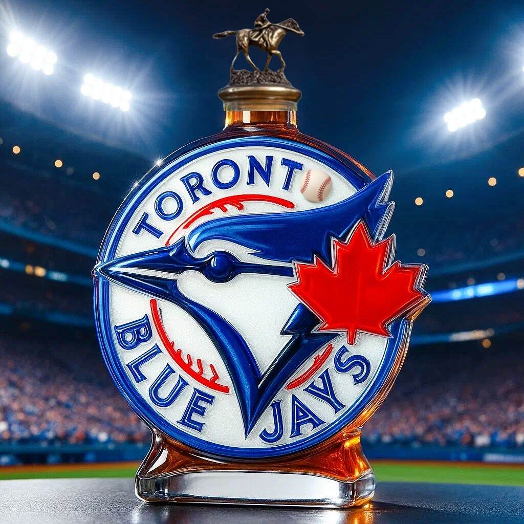 Toronto Blue Jays Whiskey Bottle