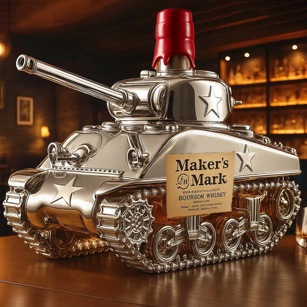 M4 Sherman Whisky Bottle