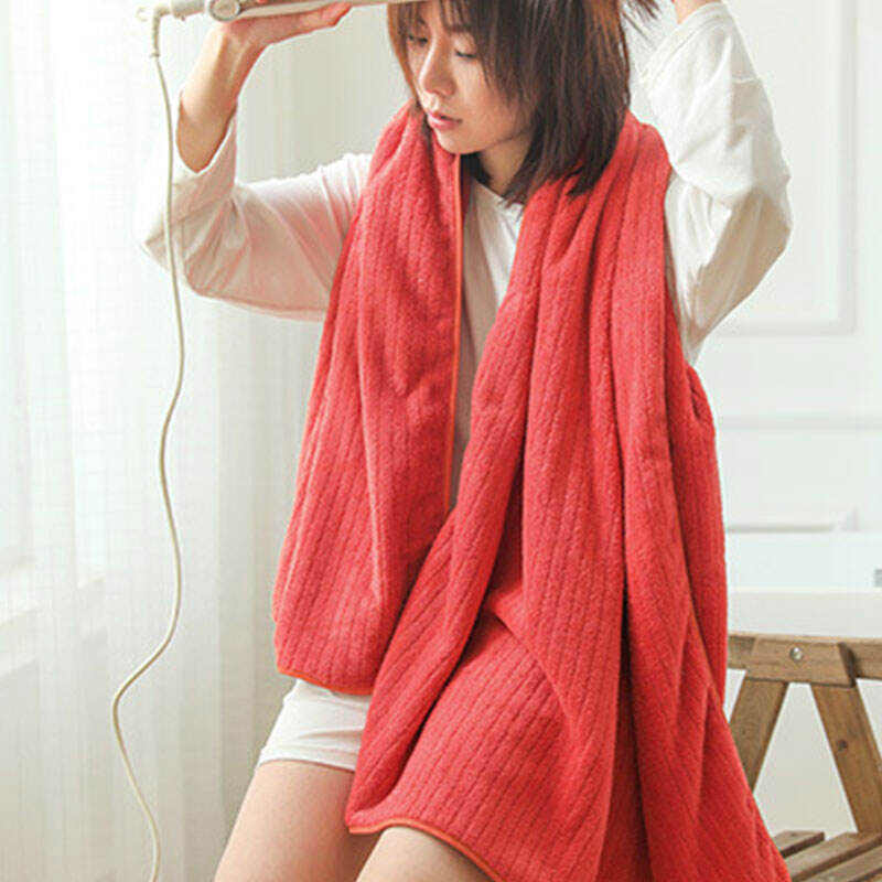 Soft Pure Color Bath Towel (2PCS)