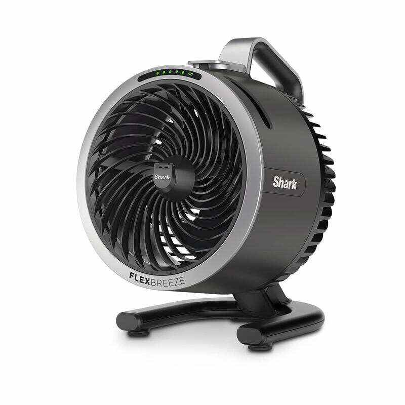 FlexBreeze HydroGo, Powerful Portable Fan with Misting, Indoor & Outdoor Cooling, Quiet & Durable, Corded & Cordless, Compact & Lightweight, Up to 20m Airflow, Charcoal FA050UK