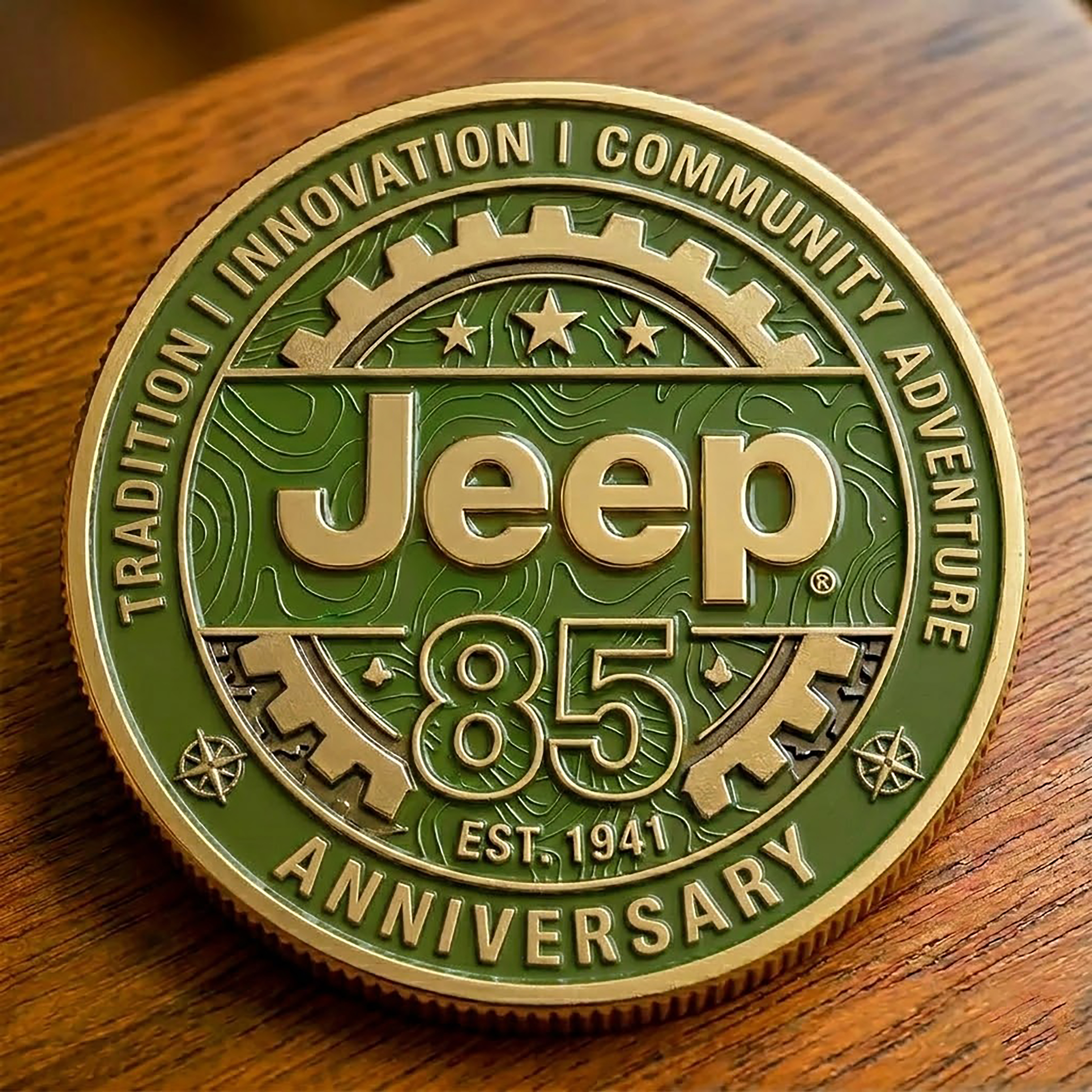 Jeep 85th Anniversary Since 1941 Legacy Adventure Collector Coin 🚙