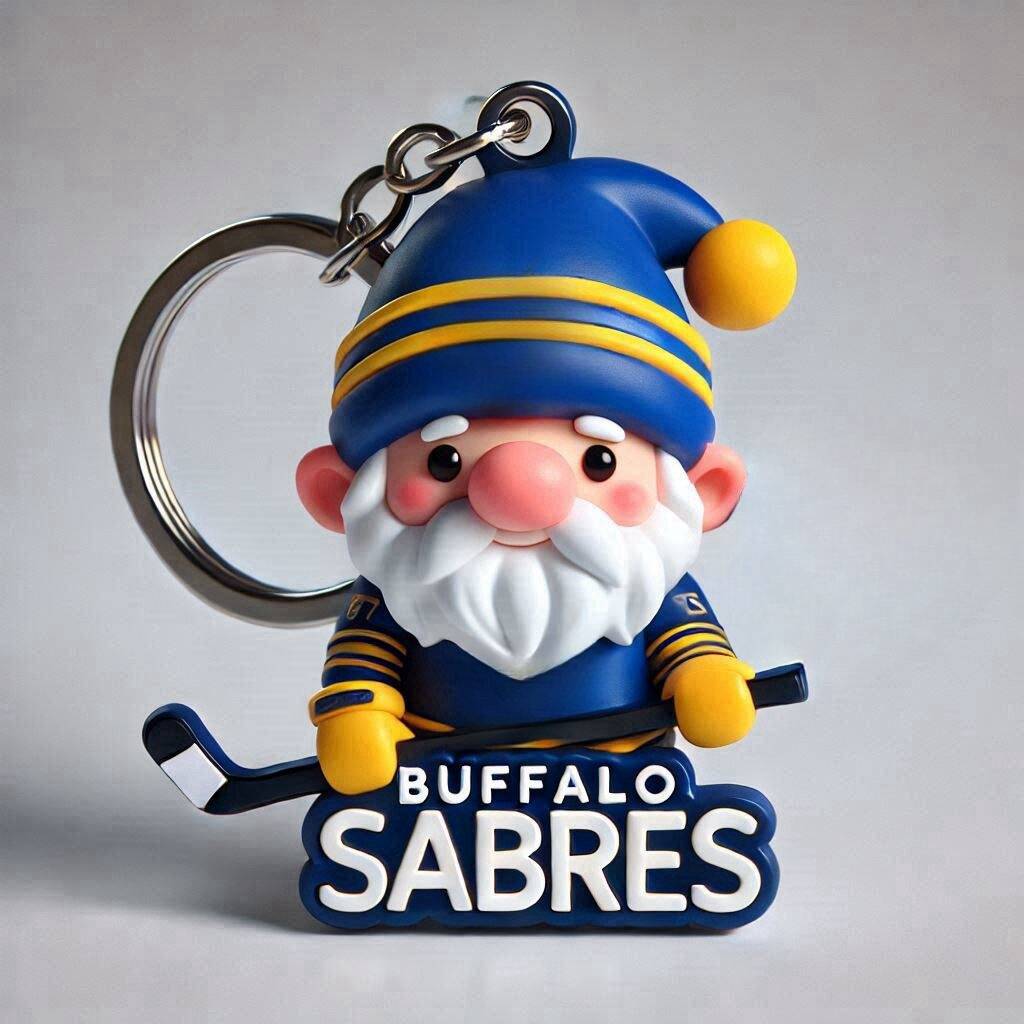 Hockey Gnome Keychain