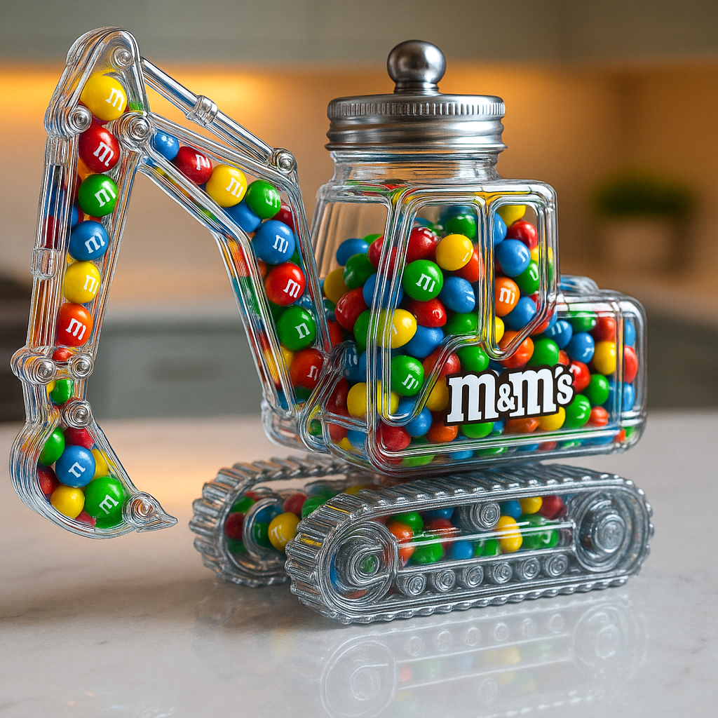 Excavator Candy Jar