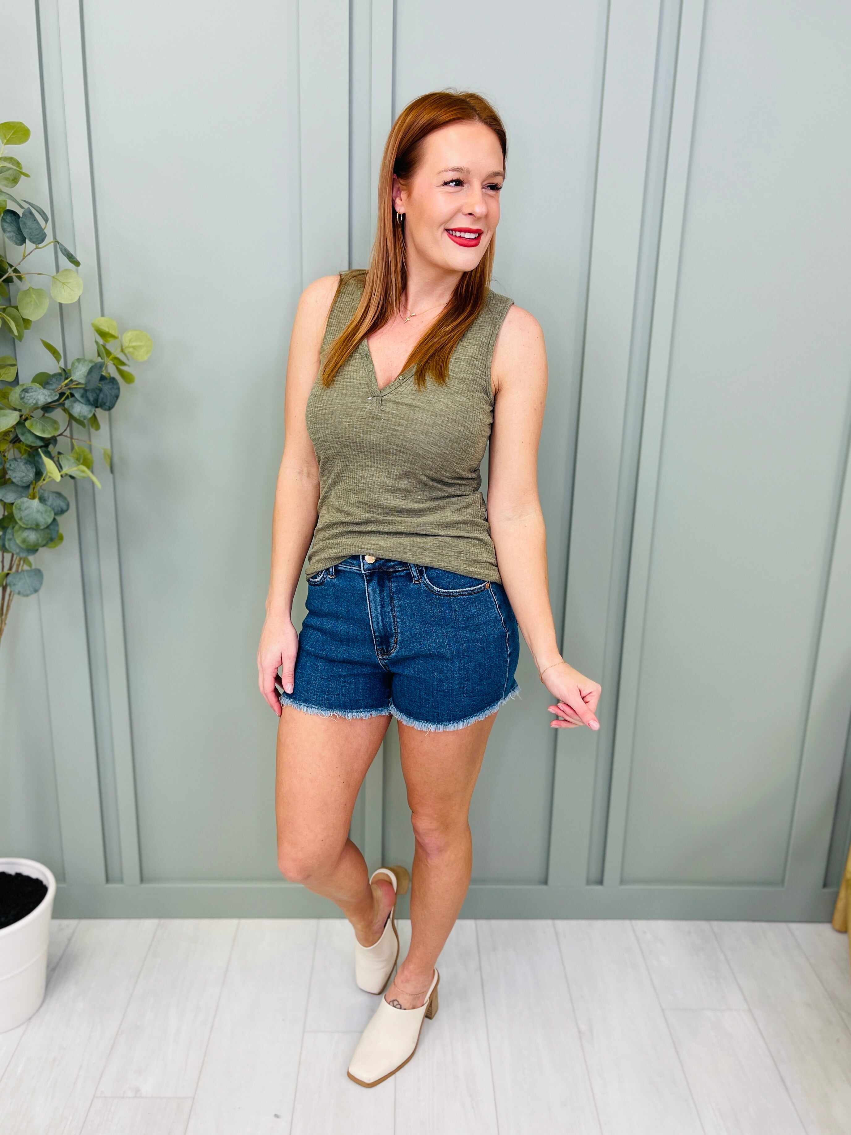REG/CURVY Soak Up The Sun Cut Off Shorts