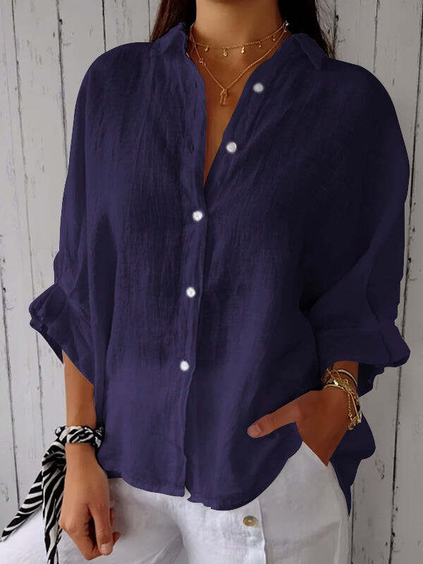 Women's Casual Relaxed Linen Top